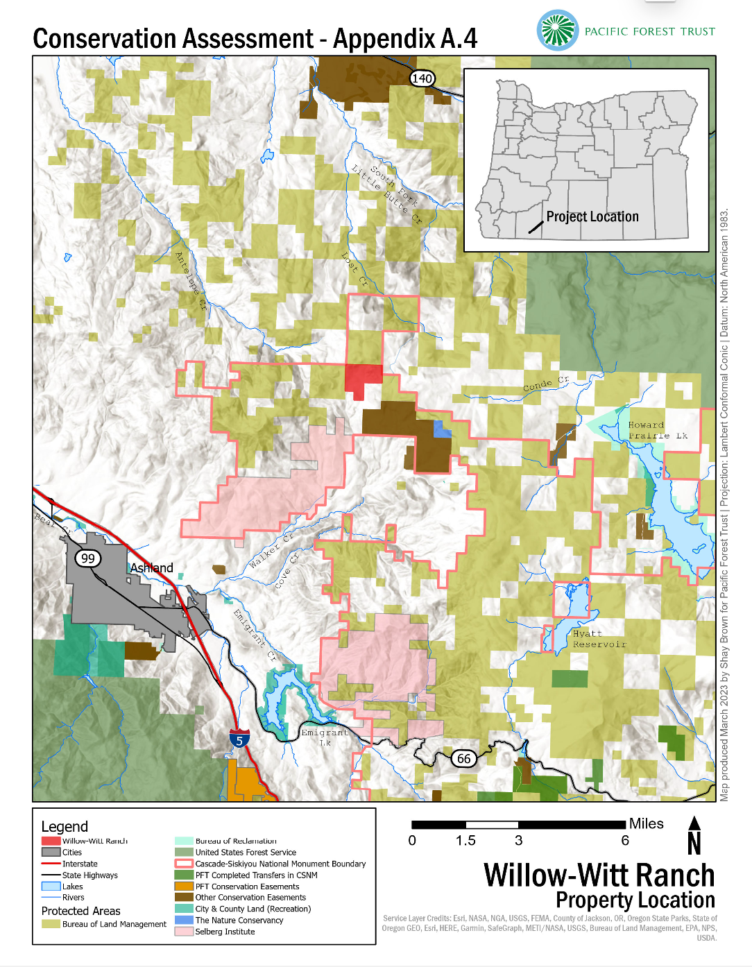 Butte Creek Map